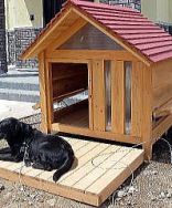 バーニーズマウンテンの犬小屋